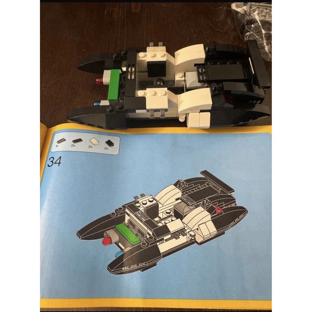 LEGO Movie 70802 Bad Cop's Pursuit - Vehicle Only- Partial Set w/Box & Manual